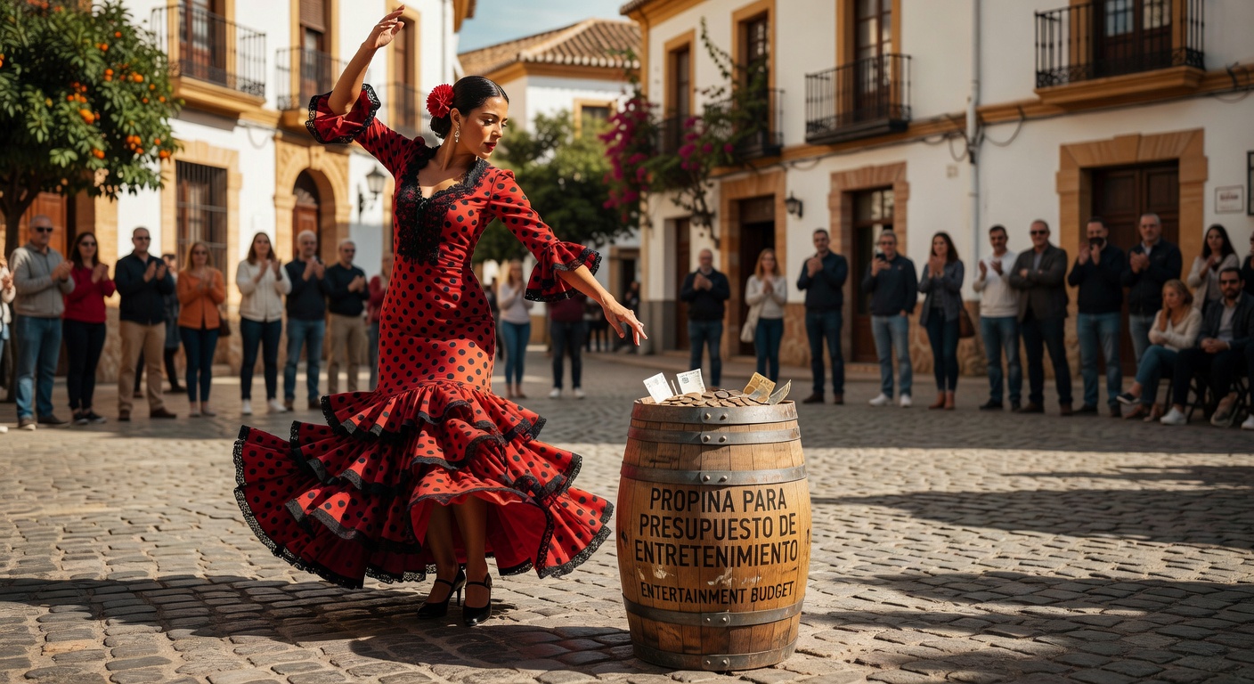 Flamenco como entretenimiento español con presupuesto