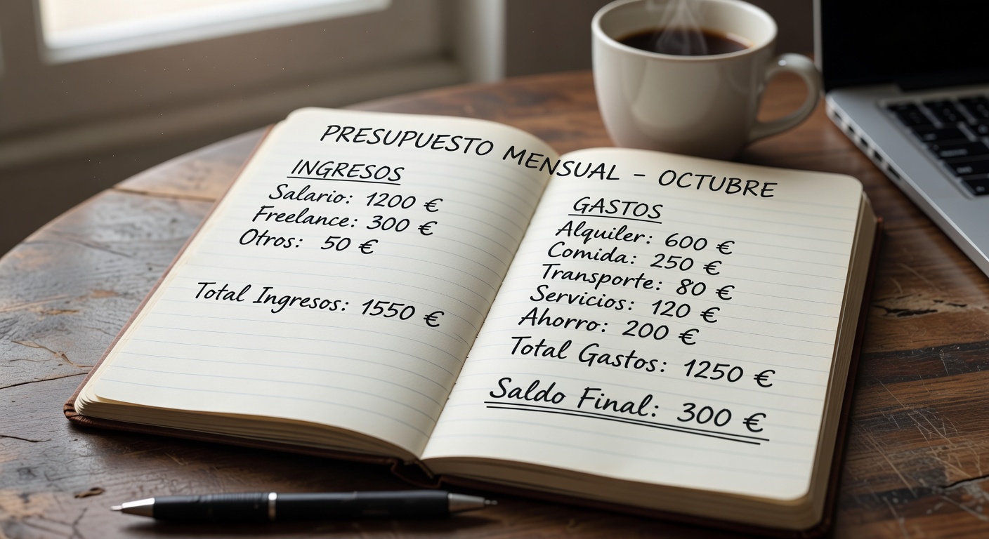 Cuaderno de presupuesto español